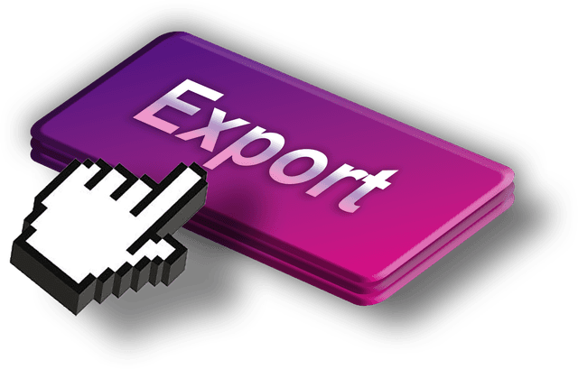 3D export button showing code export functionality for HTML, CSS, and React