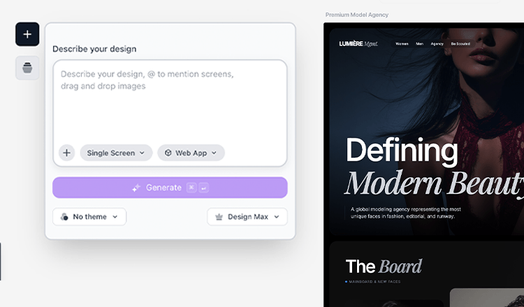 Agency describing client vision to create mockups